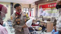 Peringati HUT Bhayangkara Ke-74, Personel Polres Serang Gelar Donor Darah_607e4439d98e7.jpeg