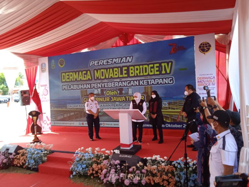 Gubernur Khofifah Resmikan Dermaga MB IV, Pelabuhan Ketapang Banyuwangi ...