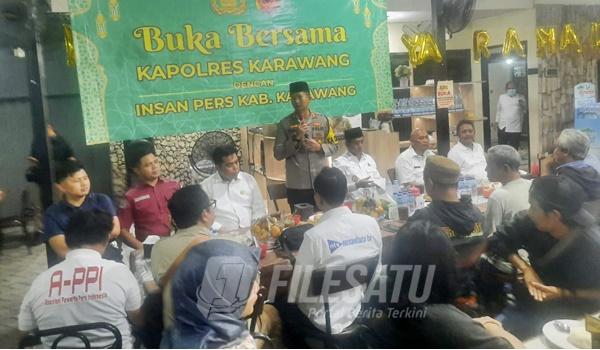 Polres Karawang Gelar Buka Bersama Insan Pers