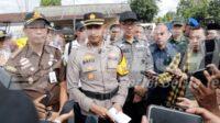 Kapolres Jember AKBP Bayu Pratama SIK SH,M.Si saat diwawancarai awak media