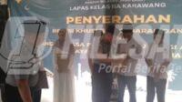 Penyerahan Remisi Bagi Warga Binaan Pemasyarakatan di Lapas karawang