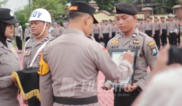 upacara Pemberhentian Tidak Dengan Hormat atau PTDH digelar Polres Sumenep