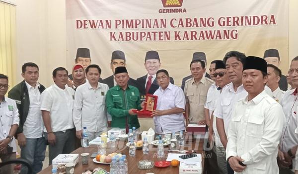 PKB Karawang bersilaturahmi Partai Gerindara Karawang