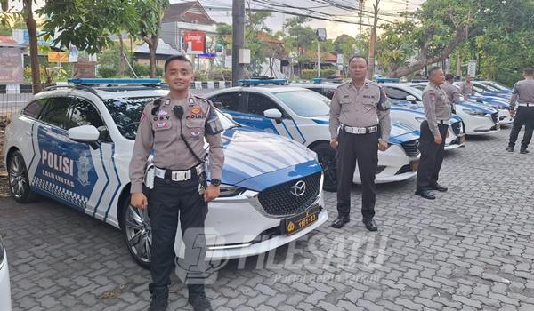 Persponel Satlantas Polres Malang yang dikirim ke Bali