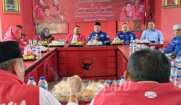 Silaturahmi Politik saat Partai Demokrat kunjungi PDI Perjuangan Karawang