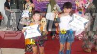 Aurel dan Aira Peraih Juara Lomba Top Model Casual di Pembukaan Syam Modeling School Jember