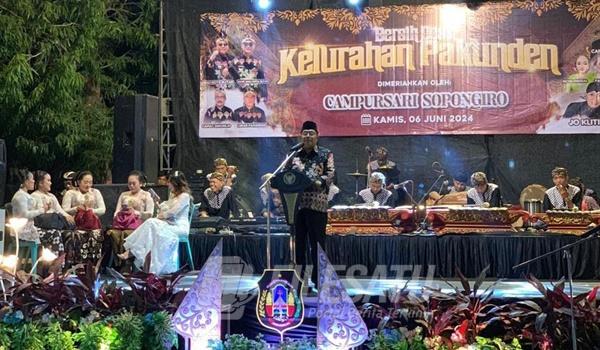 Walikota Blitar Santoso Berharap Seluruh Warganya Selalu Memegang Nilai Luhur Budaya Bangsa Terutama Pada Generasi Muda Agar Budaya Kita Tidak Tergeser Budaya Asing