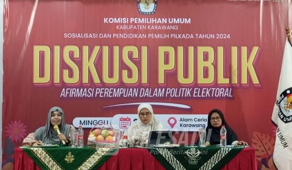 KPU Karawang Gelar diskusi Publik