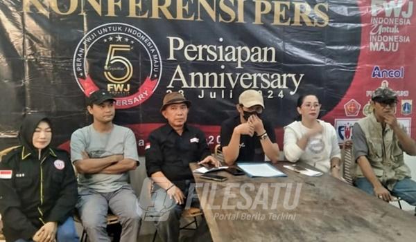 Konferensi Pers yang digelar FWJ Indonesia di Jakarta