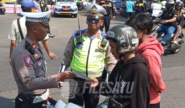 Operasi Patuh Lodaya yang digelar Satlantas Polres Karawang