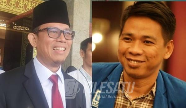 Pj Bupati Ogan Komering Ulu (OKU) Teddy Meilwansyah dan Wakil Ketua I DPD PAN OKU