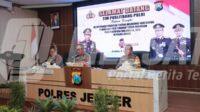 Tim Puslitbang Polri saat kunjungi Polres Jember