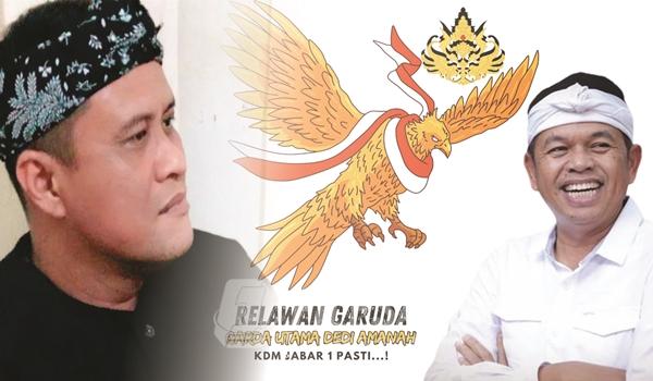 H. Saeful Riki bersama Relawan Garudanya Dukung Dedi Mulyadi