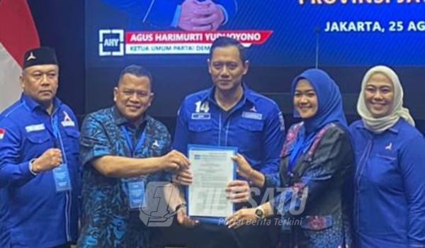 Ketua Umum DPP Partai Demokrat Agus Harimurti Yudhoyono (AHY), memberikan rekomendasi