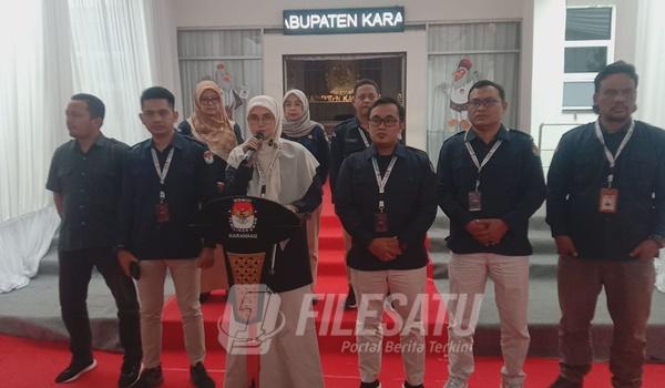 Konferensi Pers yang digelar KPU Karawang