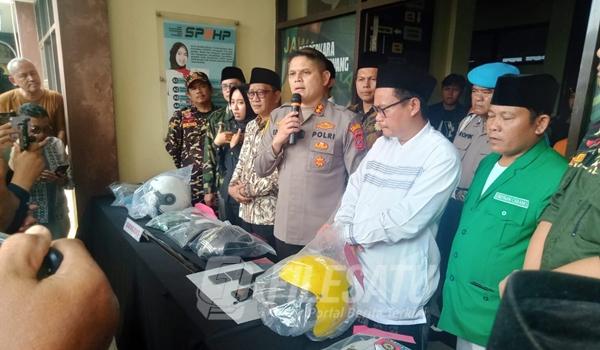 Konferensi Pers yang digelar Polres Karawang