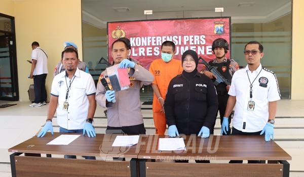 Konferesnsi Pers yang dihgelar Polre Sumenep