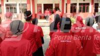 Upacara peringatan HUT RI ke 79 yang digelar DPC PDI Perjuangan Karawang