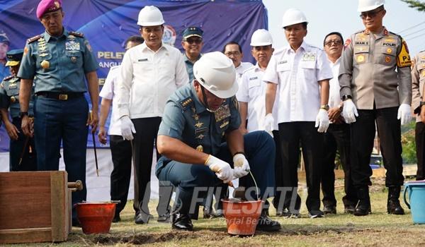 KSAL dan Plt. Bupati Sidoarjo Hadiri Peletakan Batu Pertama Pembangunan Yasbhim 3