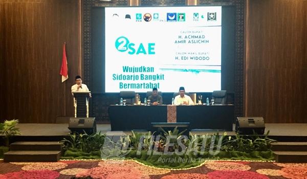 Kampanye Damai Sidoarjo Bangkit dan Bermartabat Dalam Pemantapan Rapat Koordinasi Tim Pemenangan SAE