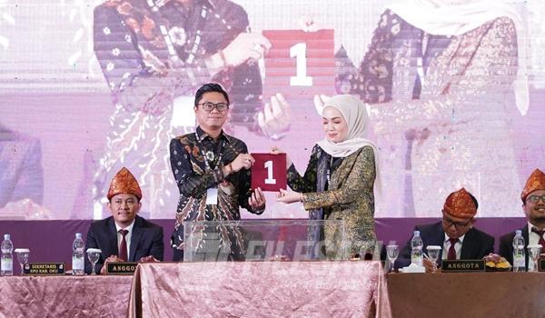 Paslon YPN dan YESS peroleh Nomor urut satu pada Pilkada Oku 2024