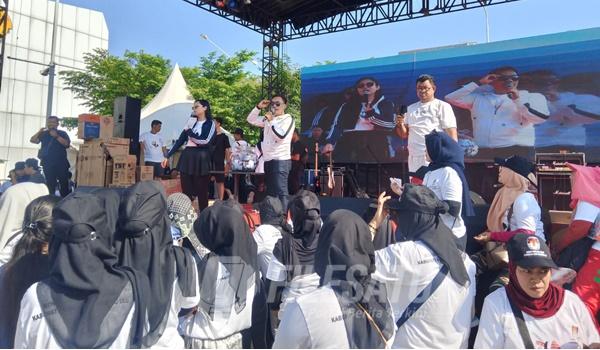 Gelar Senam Sehat KPU OKU Bersama Masyarakat Sukseskan Pilkada Serentak 2024