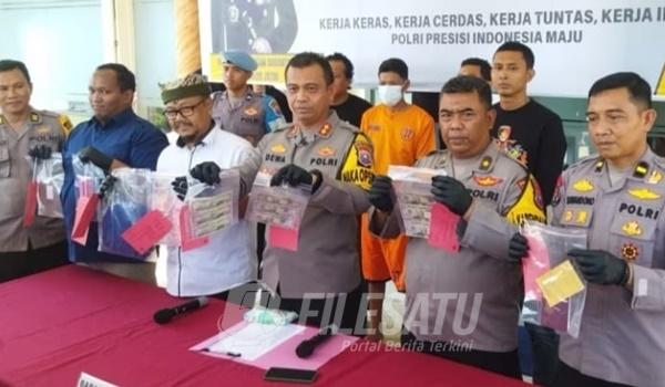 Konferensi Pers yang di gelar Polresta Banyuwangi