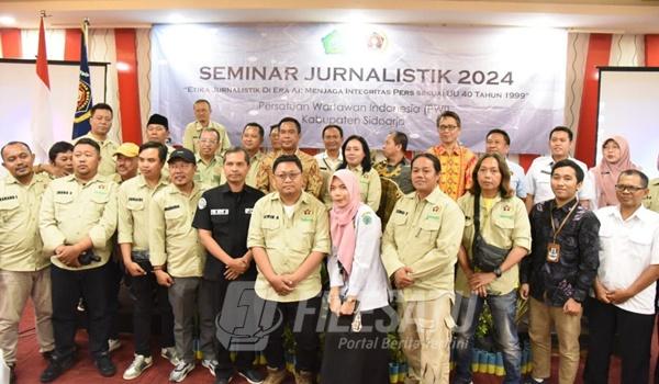 Seminar Jurnalistik 2024 yang digelar PWI Kabupaten Sidoarjo