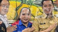 SitiHamidah bersama Bupati Katrawang H.Aep Syaepuloh