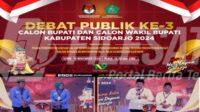 Debat Publik ke Tiga Pilkada Sidoarjo