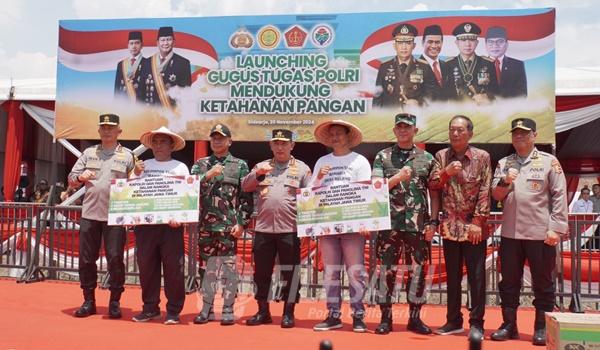 Lauching Gugus Tuga Polri mendukung Ketahanan Pangan