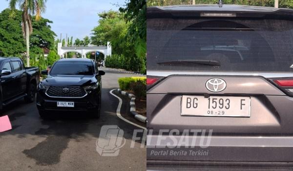 Mobil Dinas yang Di Plat hitamkan