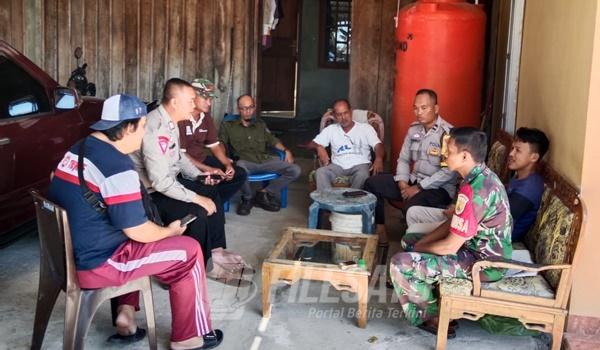 Babinsa Dan Bhabinkamtibmas Kelurahan Sukajadi saat Berikan Himbauan Kamtibmas