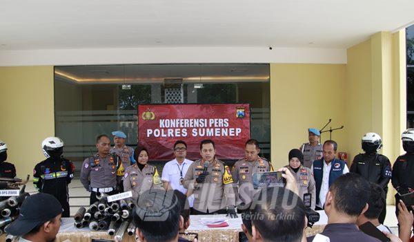 Konferensi Pers yang digelar Polres Sumenep