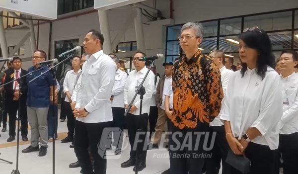 Menteri Koordinator bidang Infrastruktur dan Pembangunan Kewilayahan (IPK) Agus Harimurti Yudhoyono pada sesi wawancara