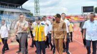 Menko Bidang Infrastruktur Agus Harimurti Yudhoyono (AHY) di Stadion Gelora Delta Sidoarjo