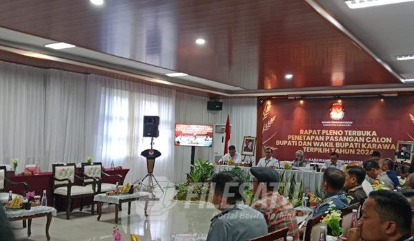 Rapat Pleno Penetapan Pemenang Pilkada Karawang 2024