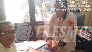 Mukti Ali saat buat laporan di Polres OKU