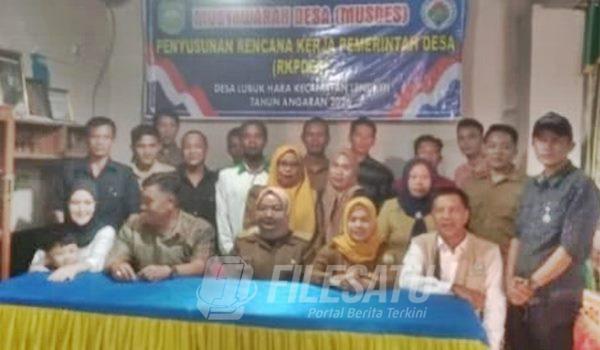 DESA Lubuk Hara, gelar Musyawarah Desa (Musdes) menyusun RKPDes Tahun Anggaran 2026