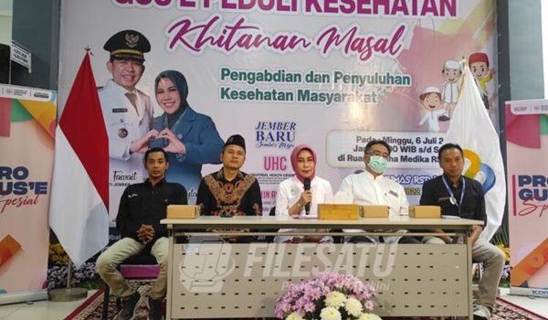 Gelaran acara Gus'e Peduli Kesehatan