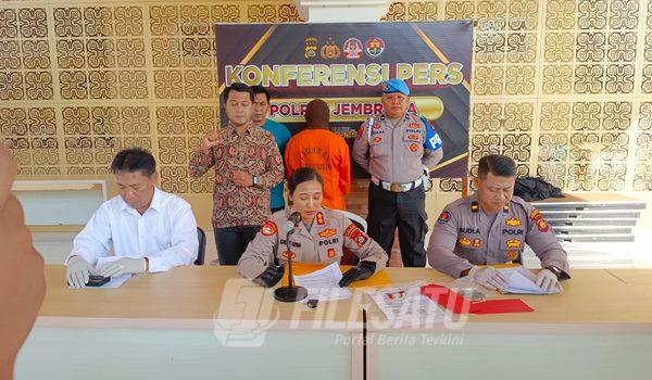 Konferensi Pers yang digelar Polres Jembrana