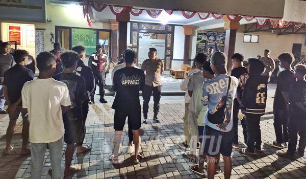 Polsek Dentim Amankan Puluhan Remaja