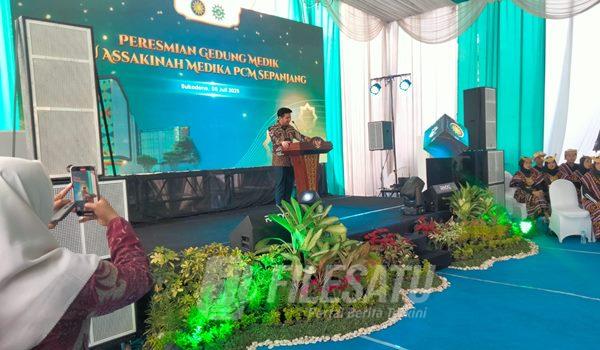 Wakil Gubernur Jatim saat meresmikan Gedung Medik Modern RSU Assakinah Medika