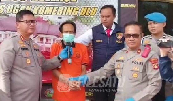 Konferensi Pers yang digelar Polres Oku