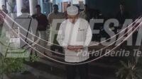 Kepala Desa Puser Jaya saat resmikan Mesjid Al Madadiyah