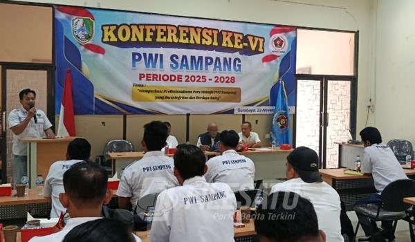 Konfrensi VI PWI Sampang terpilih Hanggara Pratama Syahputra sebagai Ketua PWI Sampang 2025–2028