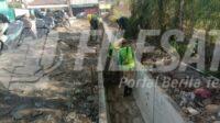 Proyek pembangunan drainase di Jalan Puri Telukjambe, Kecamatan Telukjambe Timur