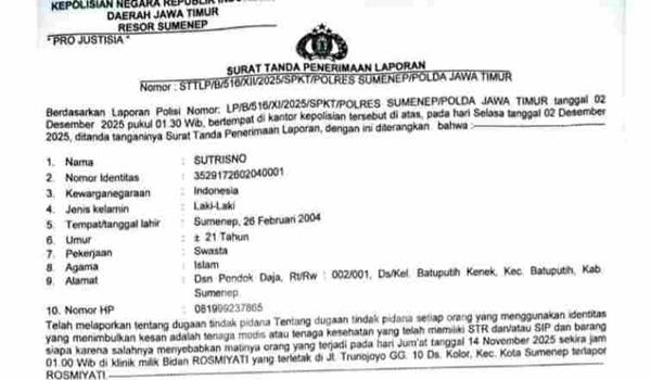 Surat Bukti Laporan Polisi