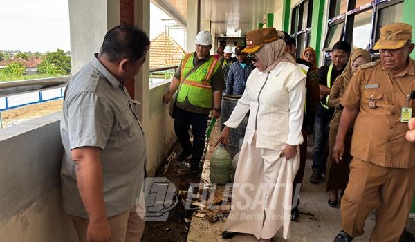 Wabup Sidoarjo Kembali Sidak Pembangunan SMPN 2 Prambon