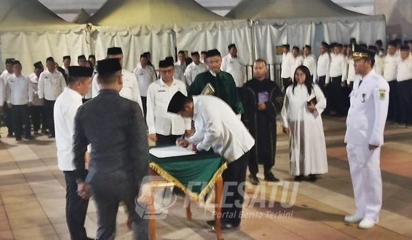 Rotasi dan mutasi 216 pejabat di Lapangan Karangpawitan, Rabu 31-12-2025 malam